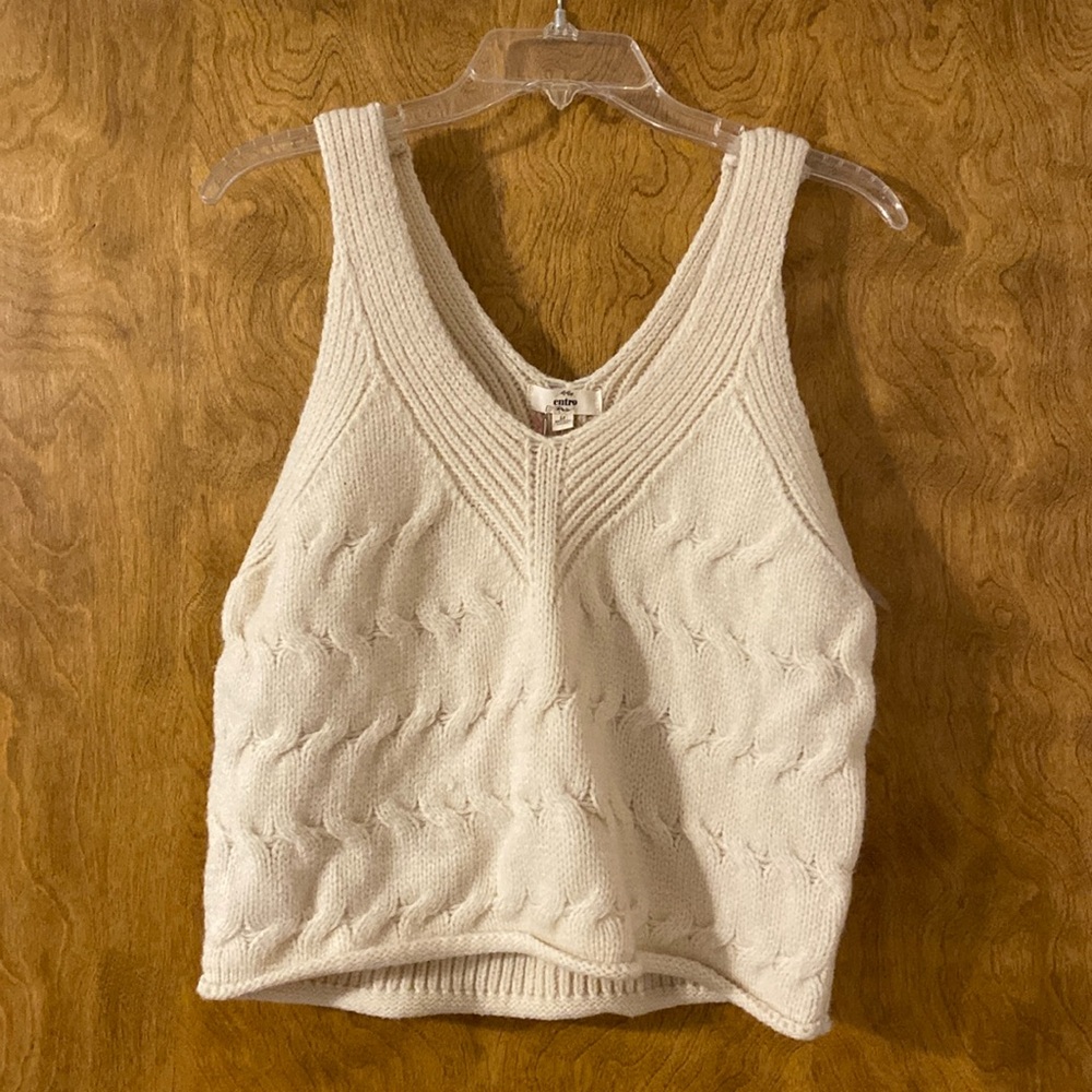 Cropped Sweater Tank